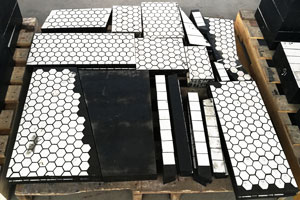 瑞典某知名工业集团二合一耐磨陶瓷硫化衬板合同项目顺利交货